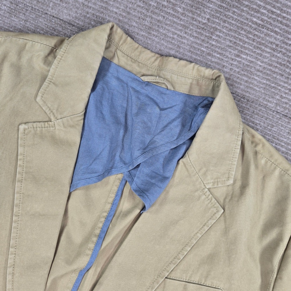 Old Navy Mens XXL Tan 100% Cotton Two-Button Casual Blazer Sport Coat